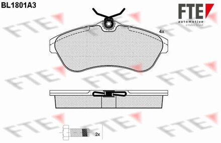 Citroen Remblokken set BL1801A3