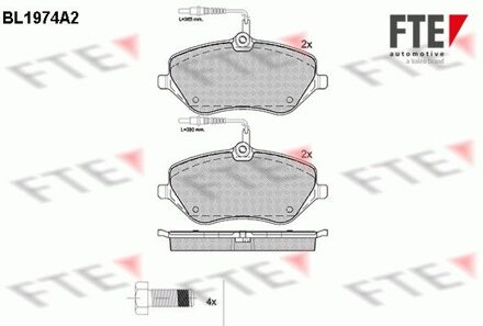 Citroen Remblokken set BL1974A2