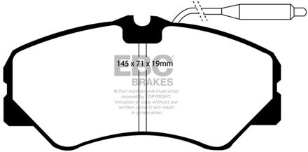 Citroen Remblokkenset EBC Ultimax2 DP735 DP735