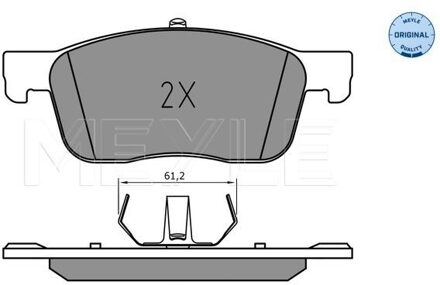 Citroen Remblokkenset, schijfrem 0252259417