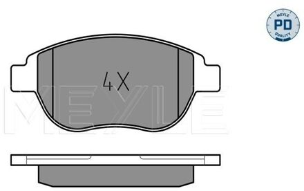 Citroen Remblokkenset, schijfrem 0252360019PD