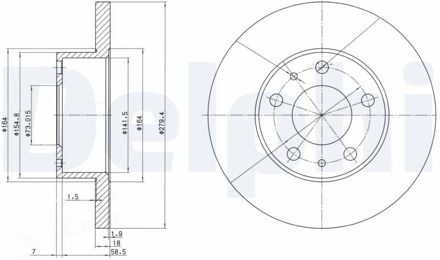Citroen Remschijf BG2845