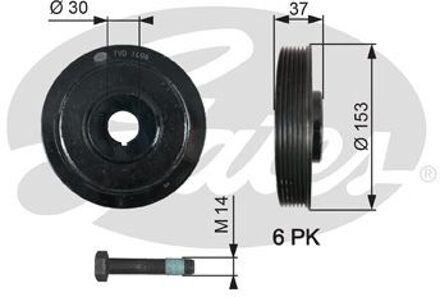 Citroen Riemschijf, krukas DriveAlign® TVD1006A