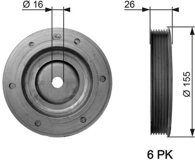 Citroen Riemschijf, krukas DriveAlign® TVD1020