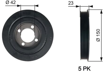 Citroen Riemschijf, krukas DriveAlign® TVD1026