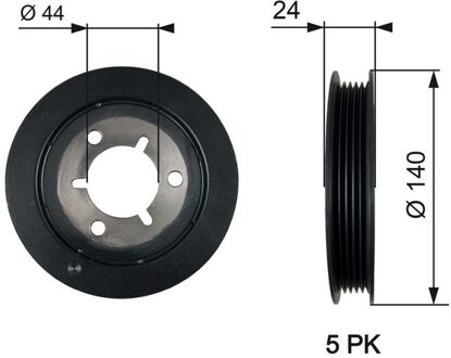 Citroen Riemschijf, krukas DriveAlign® TVD1125