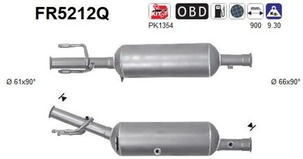 Citroen Roetfilter, uitlaatinstallatie FR5212Q