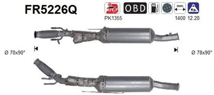 Citroen Roetfilter, uitlaatinstallatie FR5226Q