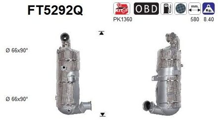 Citroen Roetfilter, uitlaatinstallatie FT5292Q