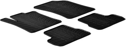 Citroen Rubbermatten Citroen C3 2010-10/2016 (T profiel 4-delig + montageclips)