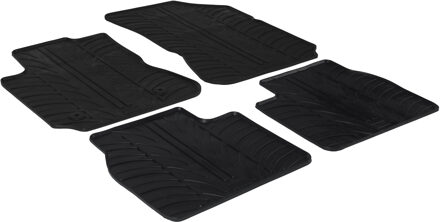 Citroen Rubbermatten Citroën C4 Cactus 2014- (T Profiel 4-delig + Montageclips)