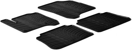 Citroen Rubbermatten passend voor Citroen C3 Picasso 2009- (T profiel 4-delig + montageclips)