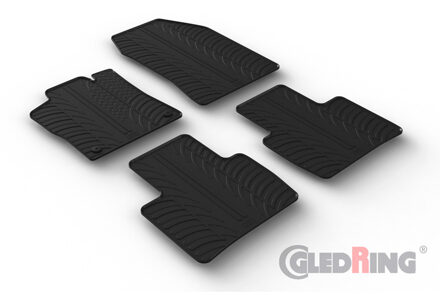 Citroen Rubbermatten passend voor Citroën C5 X 2021- (T profiel 4-delig + montageclips) GL0729