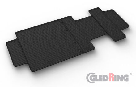 Citroen Rubbermatten passend voor Citroen, Fiat, Opel, Peugeot, Toyota - 3 delig + montageclips GL0854