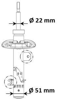 Citroen Schokdemper 3338060