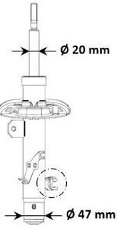 Citroen Schokdemper 3348099