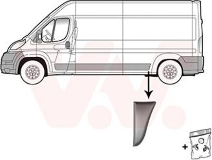 Citroen Sierlijst Acht.spatbord L 1651415