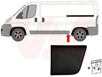 Citroen Sierlijst Acht.spatbord L 1652417