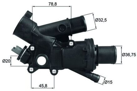Citroen Thermostaat, koelvloeistof TH4383