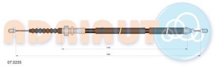 Citroen Trekkabel, parkeerrem 070235