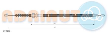 Citroen Trekkabel, parkeerrem 070269