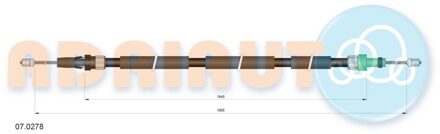 Citroen Trekkabel, parkeerrem 070278