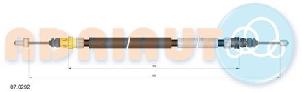 Citroen Trekkabel, parkeerrem 070292