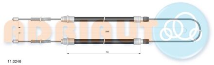 Citroen Trekkabel, parkeerrem 110246