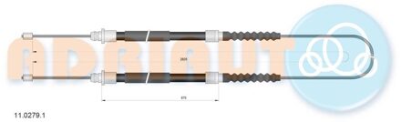 Citroen Trekkabel, parkeerrem 1102791