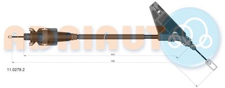 Citroen Trekkabel, parkeerrem 1102792