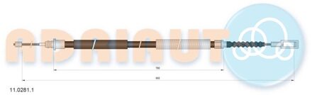 Citroen Trekkabel, parkeerrem 1102811