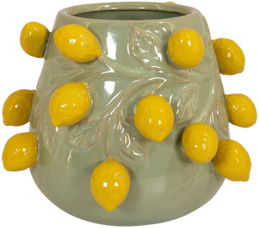 Citroen vaas-pot H 18cm x B 20cm