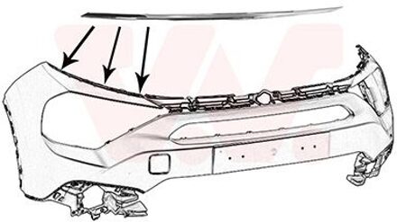 Citroen Voorbumpersierlijst R. 0989584