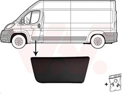 Citroen Voordeursierlijst Links 1652403