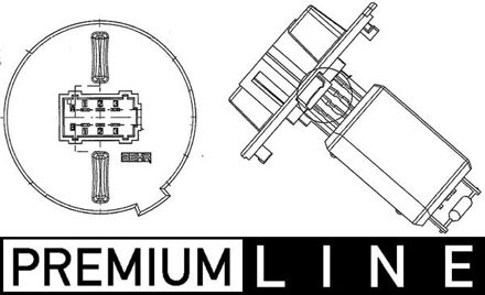 Citroen Weerstand, interieurventilator ABR57000P