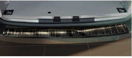 Citroen Zwart RVS Achterbumperprotector passend voor Peugeot Expert III & Citroen Jumpy III 2016- 'Ribs'
