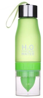 Citroensap Infuser Water Fles 650Ml Plastic Draagbare Casual Vruchten Sap Cup Voor Water Sport Drinken Flessen Kleur