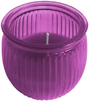 Citronella kaars - 7,5 cm - paars - buiten - geurkaarsen