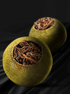 Citrus 8 Years High-Quality of Pu-Erh Tea Mandarin-Flavored Pu'er Tea Xinhui Xiaoqing (Green Snake) Orange Gift Set Tea 500g