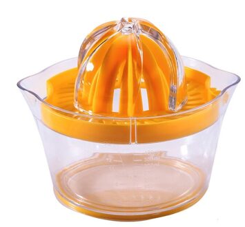 Citrus Lemon Oranje Juicer Manual Hand Citruspers Fruit Juicer Met Ingebouwde Maatbeker En Rasp, Geel