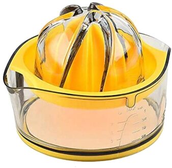 Citrus Oranje Knijper Handmatige Juicer Lime Druk Anti-Slip Ruimer Met Zeef En Container, Geel