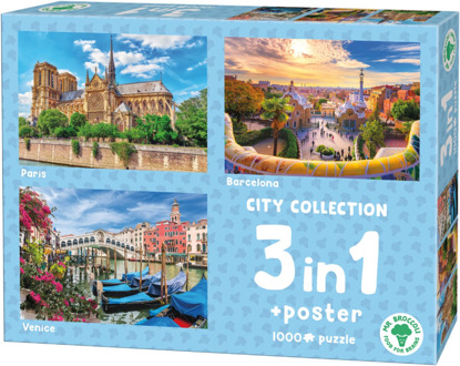 City 3 in 1 Puzzel (3x1000 stukjes)