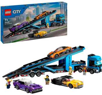 City Car Transporter Truck with Sports Cars Toy 60408