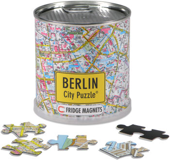 City Puzzel legpuzzel Berlijn landkaart magnetisch 100 stukjes