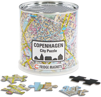 City Puzzle Kopenhagen - Puzzel - Magnetisch - 100 puzzelstukjes