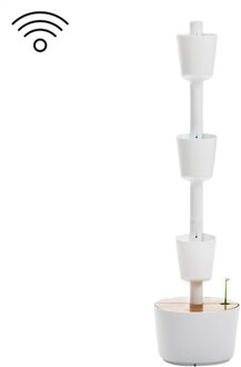 CitySens verticale plantenbak Barcelona WIFI S wit op=op