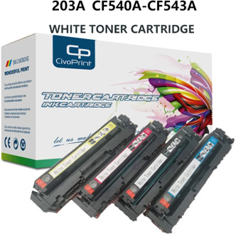 Civoprint LaserJet Pro M254 M254dw 254nw 203A CF540A CF541A CF542A CF543A compatible for HP white laser printer toner cartridge