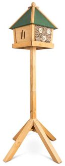 CJ Wildlife Lipari - Insectenhotel op paal - Groen/ Naturel - 51x39x39,5 cm