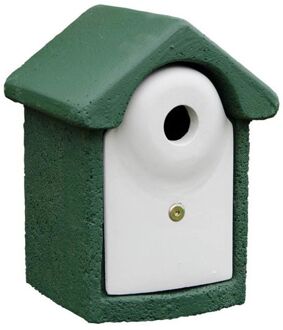 CJ Wildlife Nestkast houtbeton 32 mm groen/wit