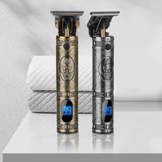 Ckeyin 0mm Hair Trimmer T9 Alloy Cutter Head Men Hair Clipper Led Rechargable Hair Cutting Machine Electric Razor Hair Shaver